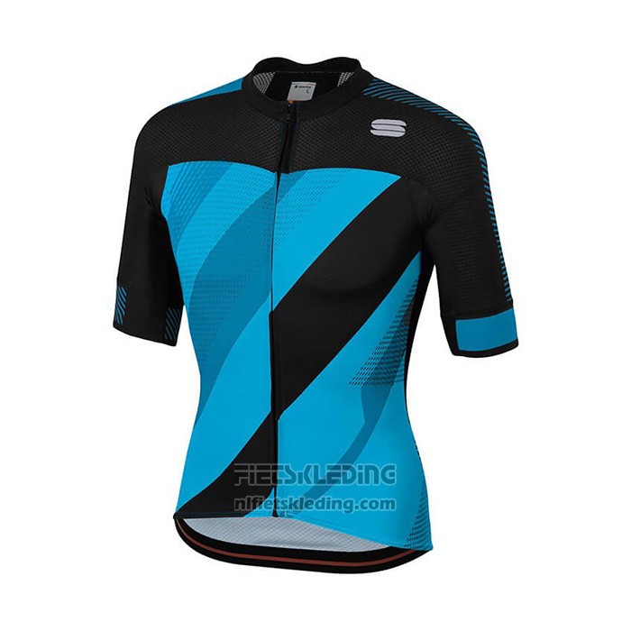 2021 Fietskleding Sportful Blauw Zwart Korte Mouwen en Koersbroek