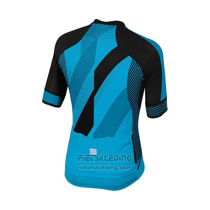 2021 Fietskleding Sportful Blauw Zwart Korte Mouwen en Koersbroek