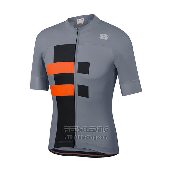 2021 Fietskleding Sportful Grijs Oranje Korte Mouwen en Koersbroek