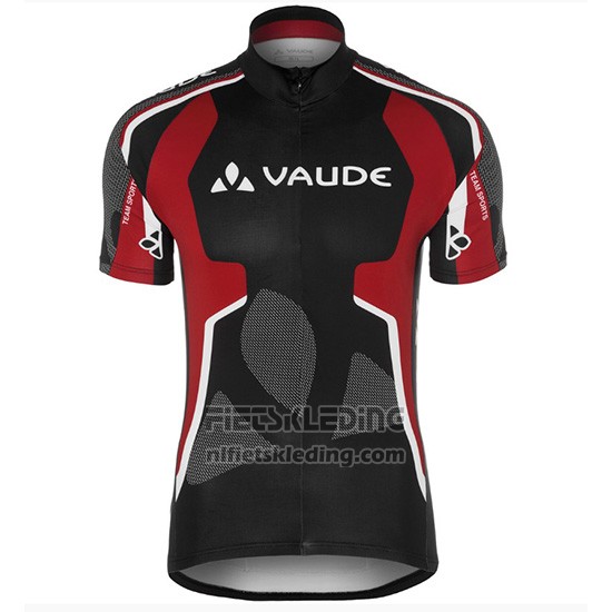 2018 Fietskleding Vaude Zwart en Rood Korte Mouwen en Koersbroek