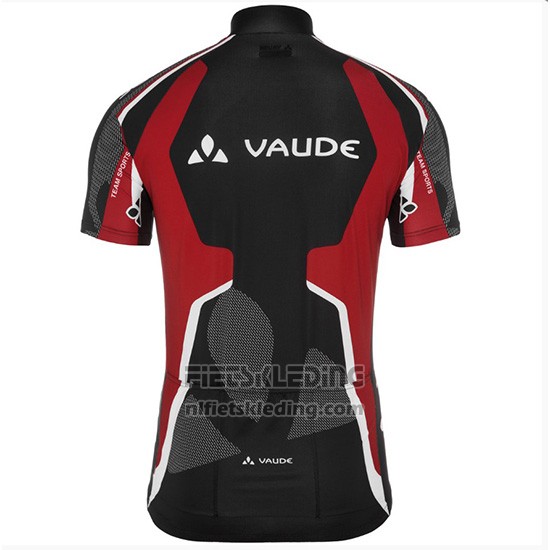 2018 Fietskleding Vaude Zwart en Rood Korte Mouwen en Koersbroek