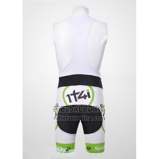 2012 Fietskleding 1t4i Wit en Groen Korte Mouwen en Koersbroek