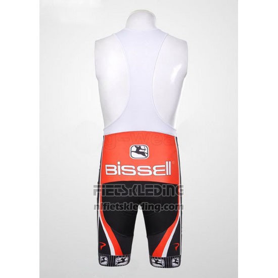 2012 Fietskleding Bissell Wit en Rood Korte Mouwen en Koersbroek