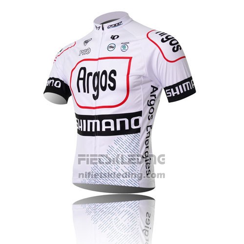 2013 Fietskleding Argos Zwart en Wit Korte Mouwen en Koersbroek