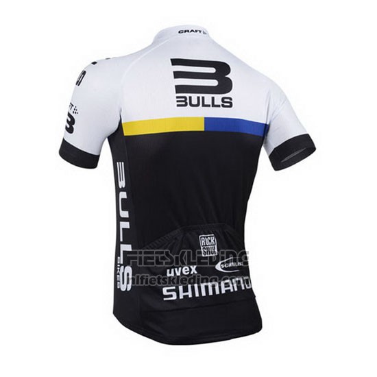 2013 Fietskleding Bulls Zwart en Wit Korte Mouwen en Koersbroek