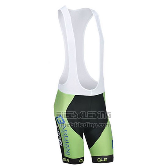 2014 Fietskleding Bardiani Wit en Groen Korte Mouwen en Koersbroek