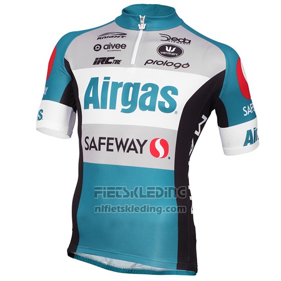 2015 Fietskleding D3 Devo Airgas Blauw en Zwart Korte Mouwen en Koersbroek