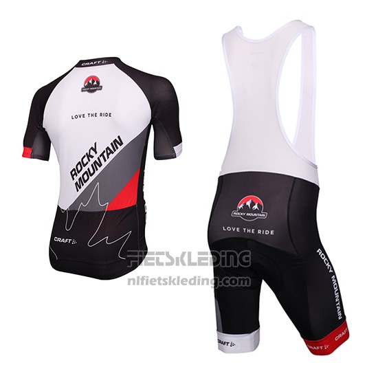 2016 Fietskleding Craft Rocky Mountain Wit en Zwart Korte Mouwen en Koersbroek