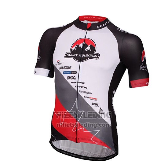 2016 Fietskleding Craft Rocky Mountain Wit en Zwart Korte Mouwen en Koersbroek