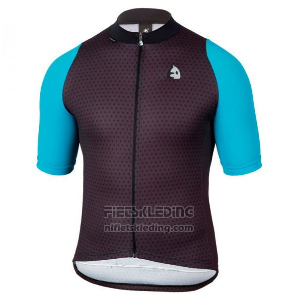 2017 Fietskleding Etxeondo Neo Zwart en Blauw Korte Mouwen en Koersbroek