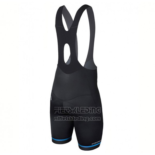2017 Fietskleding Etxeondo Neo Zwart en Blauw Korte Mouwen en Koersbroek