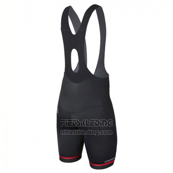 2017 Fietskleding Etxeondo Neo Zwart en Rood Korte Mouwen en Koersbroek