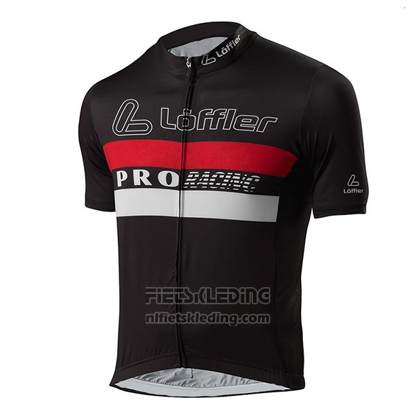 2017 Fietskleding Loffler Pro Racing Zwart Korte Mouwen en Koersbroek