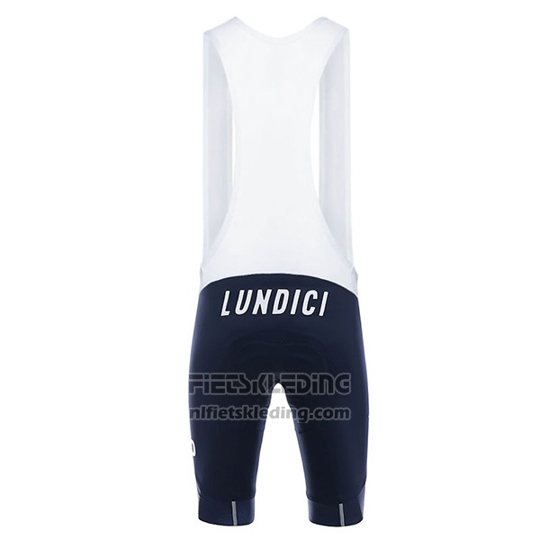 2017 Fietskleding Lundici Zwart en Blauw Korte Mouwen en Koersbroek