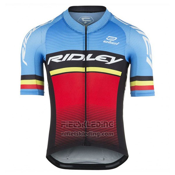 2017 Fietskleding Ridley Rincon Blauw en Zwart Korte Mouwen en Koersbroek