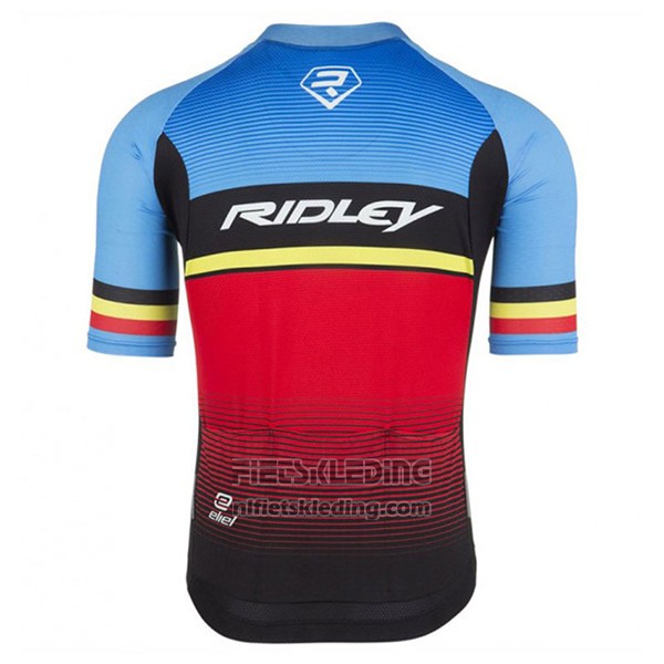 2017 Fietskleding Ridley Rincon Blauw en Zwart Korte Mouwen en Koersbroek