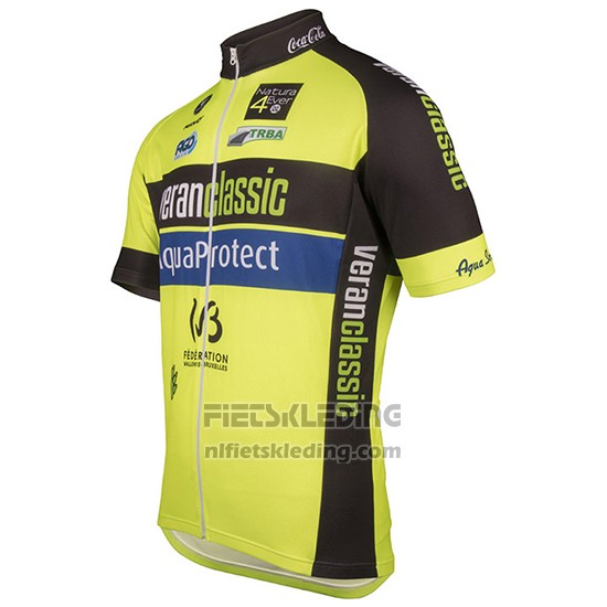 2017 Fietskleding Wb Verlanclassics Aquality Project Groen en Zwart Korte Mouwen en Koersbroek