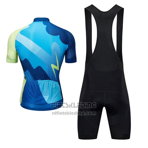 2017 Fietskleding Ykywbike Aa04 Adh04 Blauw Korte Mouwen en Koersbroek