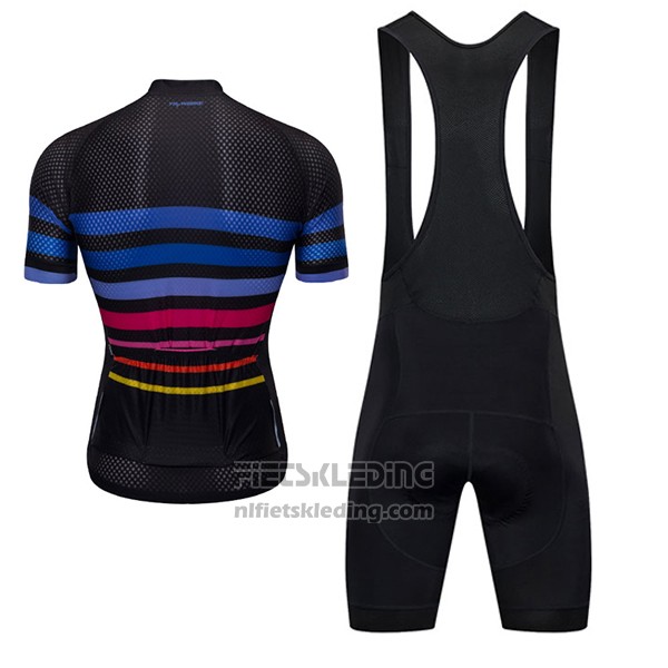 2017 Fietskleding Ykywbike Aa09 Adh09 Zwart en Blauw Korte Mouwen en Koersbroek