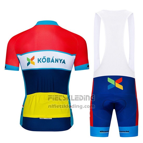 2019 Fietskleding Kobanya Rood Wit Blauw Korte Mouwen en Koersbroek