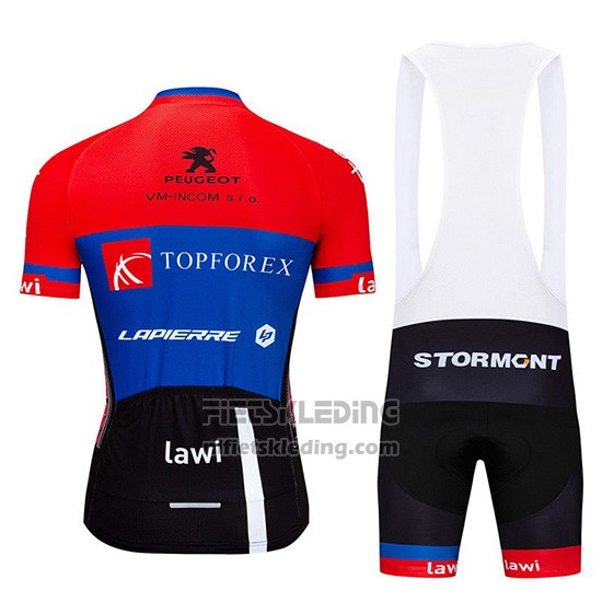 2019 Fietskleding Topforex Lapierre Rood Blauw Korte Mouwen en Koersbroek