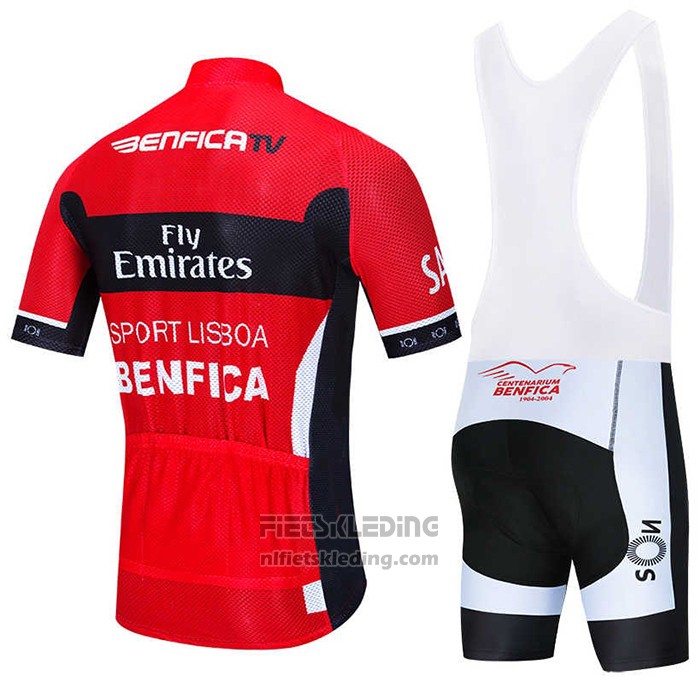 2020 Fietskleding S.l. Benfica Rood Zwart Korte Mouwen en Koersbroek