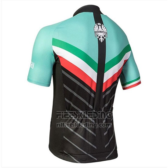 2018 Fietskleding Bianchi Tiera Lichte Groen en Zwart Korte Mouwen en Koersbroek