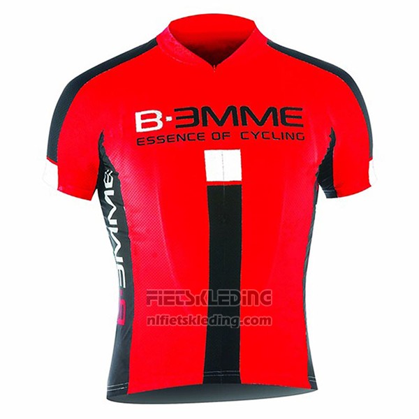 2017 Fietskleding Biemme Identity Zwart en Rood Korte Mouwen en Koersbroek