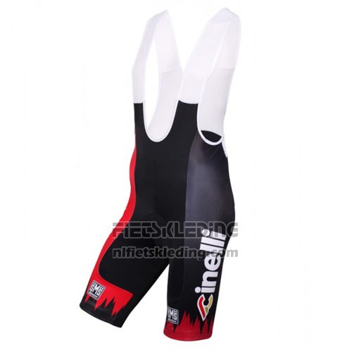 2016 Fietskleding Cinelli Chrome Rood en Zwart Korte Mouwen en Koersbroek