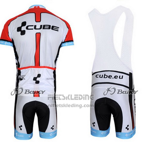 2012 Fietskleding Cube Zwart en Wit Korte Mouwen en Koersbroek