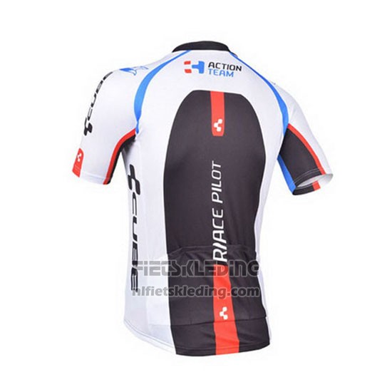 2013 Fietskleding Cube Zwart en Wit Korte Mouwen en Koersbroek