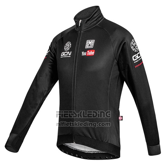2016 Fietskleding Global Cycling Network Zwart Lange Mouwen en Koersbroek