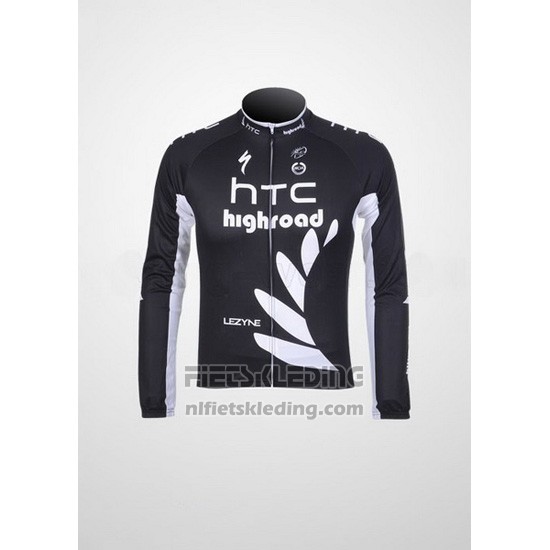 2011 Fietskleding HTC Highroad Zwart en Wit Lange Mouwen en Koersbroek