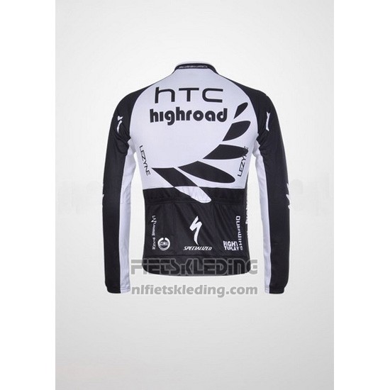 2011 Fietskleding HTC Highroad Zwart en Wit Lange Mouwen en Koersbroek