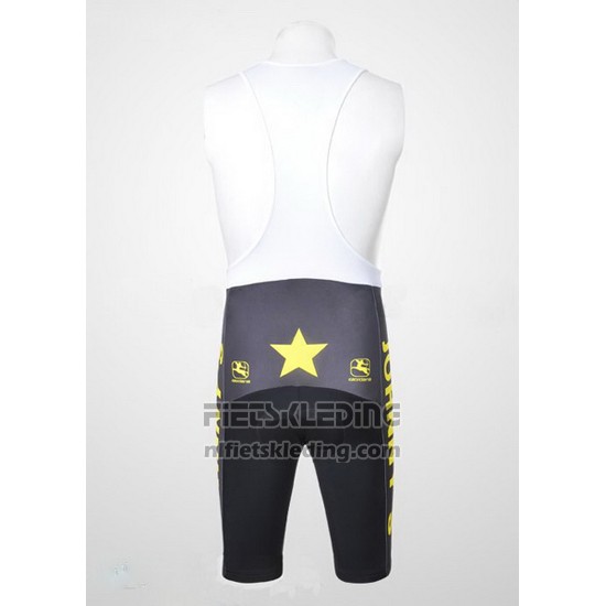 2010 Fietskleding Johnnys Zwart en Geel Korte Mouwen en Koersbroek