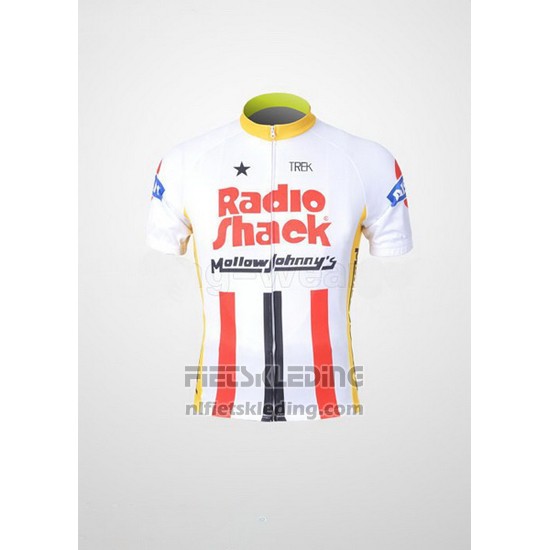2011 Fietskleding Johnnys Wit en Rood Korte Mouwen en Koersbroek
