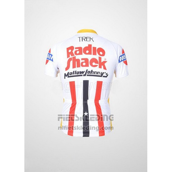2011 Fietskleding Johnnys Wit en Rood Korte Mouwen en Koersbroek