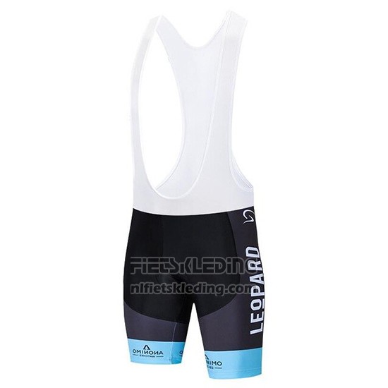 2020 Fietskleding Leopard Natural Blauw Zwart Korte Mouwen en Koersbroek