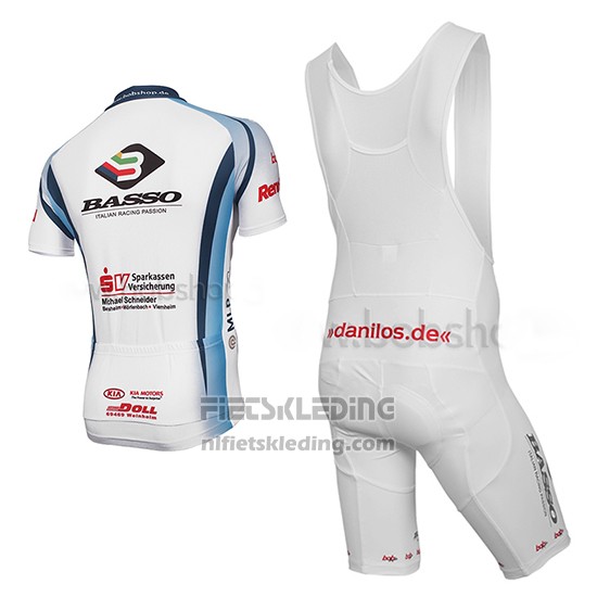 2014 Fietskleding MLP Team Bergstrasse Wit Korte Mouwen en Koersbroek