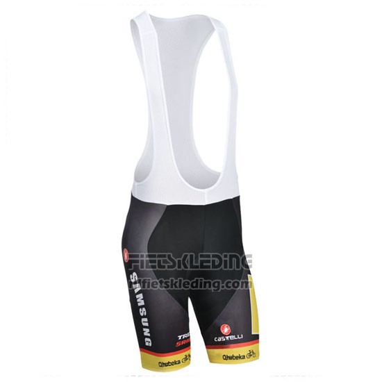 2014 Fietskleding MTN Zwart en Geel Korte Mouwen en Koersbroek