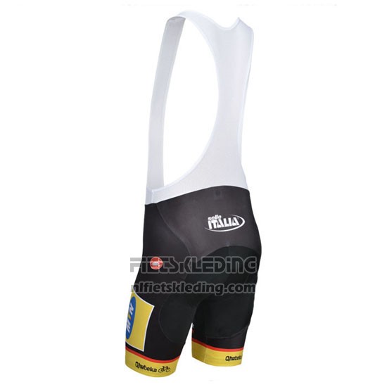2014 Fietskleding MTN Zwart en Geel Korte Mouwen en Koersbroek