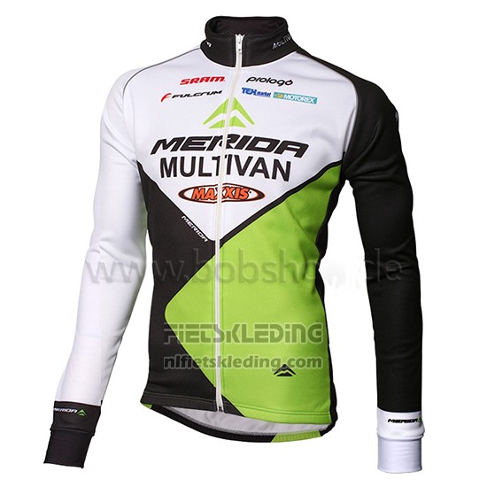 2014 Fietskleding Multivan Merida Groen en Wit Lange Mouwen en Koersbroek