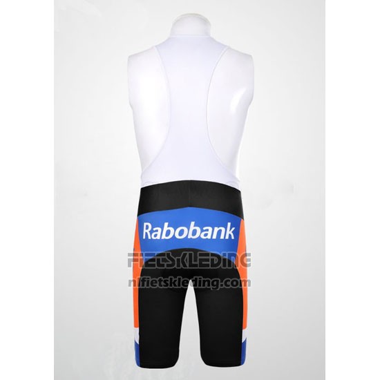 2012 Fietskleding Rabobank Blauw en Wit Korte Mouwen en Koersbroek