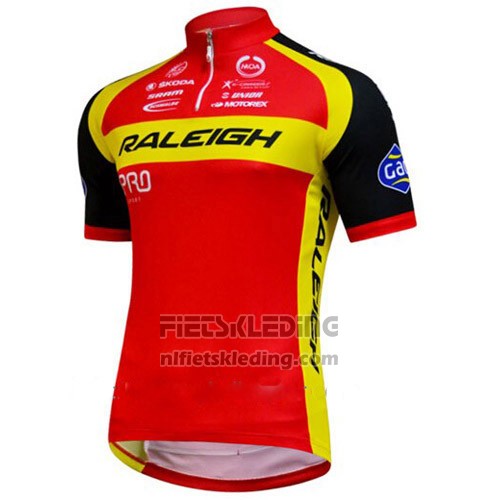 2014 Fietskleding Raleigh Zwart en Rood Korte Mouwen en Koersbroek