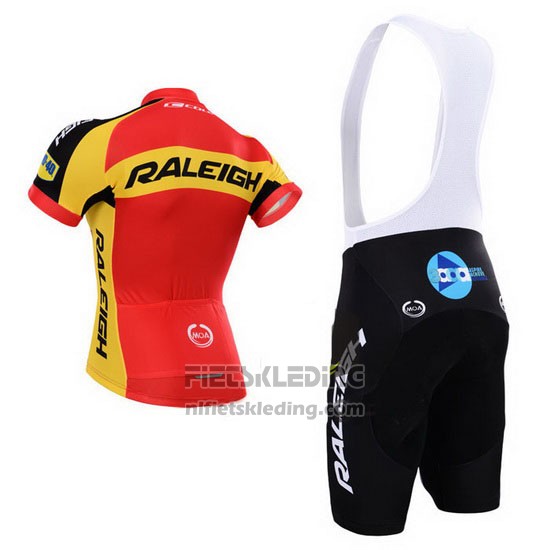 2014 Fietskleding Raleigh Zwart en Rood Korte Mouwen en Koersbroek