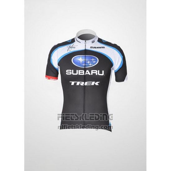 2011 Fietskleding Subaru Wit en Zwart Korte Mouwen en Koersbroek