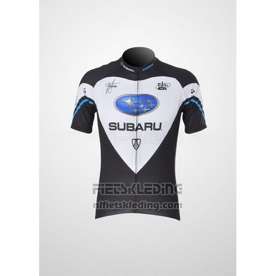 2011 Fietskleding Subaru Zwart en Wit Korte Mouwen en Koersbroek