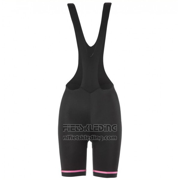 2017 Fietskleding Vrouw Etxeondo Neo Zwart en Roze Korte Mouwen en Koersbroek