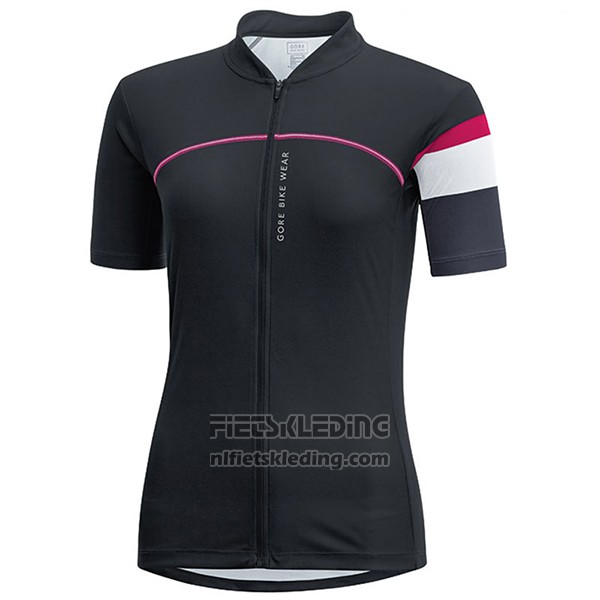 2017 Fietskleding Vrouw Gore Bike Wear Zwart Korte Mouwen en Koersbroek