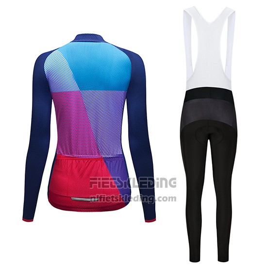 2019 Fietskleding Vrouw Dirty Snow Blauw Rood Violet Lange Mouwen en Koersbroek